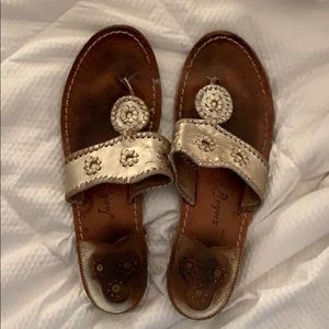 Size 11 Gold Jack Rogers